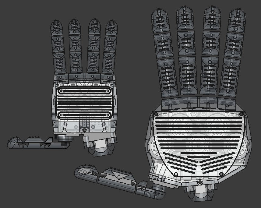 Small Robotic Hand - 3D Print Files